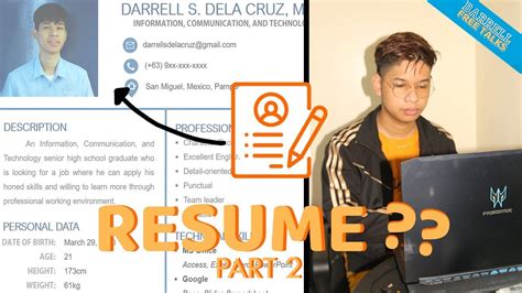 educational background in tagalog example|Paano gumawa ng resume ng estudyante .